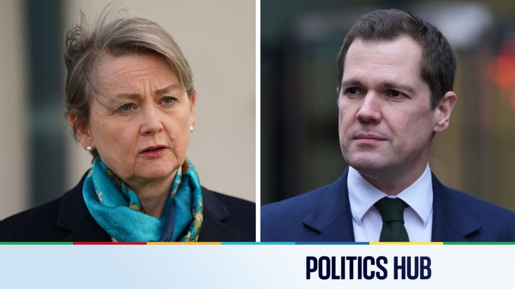 Politique Dernier: Yvette Cooper et Robert Jenrick font face à des questions à Sky News après le lancement de la répression de l’immigration | Nouvelles politiques