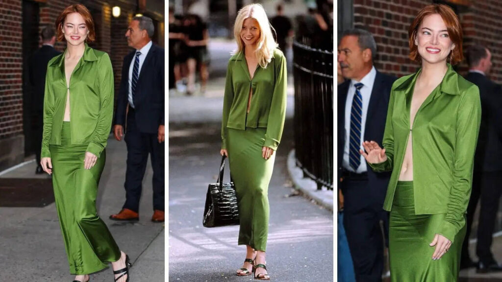 Emma Stone ramène la tenue culte de la mode des années 90 : la robe Donna Karan de Gwyneth Paltrow dans « Great Expectations » | Mode