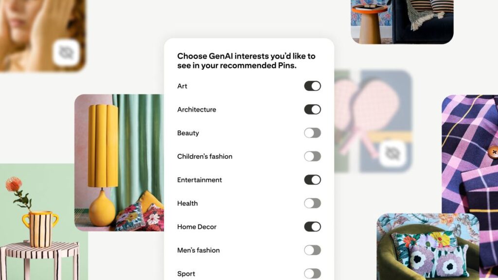 Pinterest ajoute des contrôles pour vous permettre de limiter la quantité de « slop AI » dans votre flux