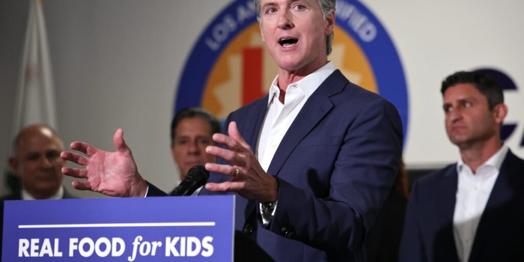 Gavin Newsom modifie son plan « MAHA » pour sévir contre les aliments ultra-transformés dans les repas scolaires