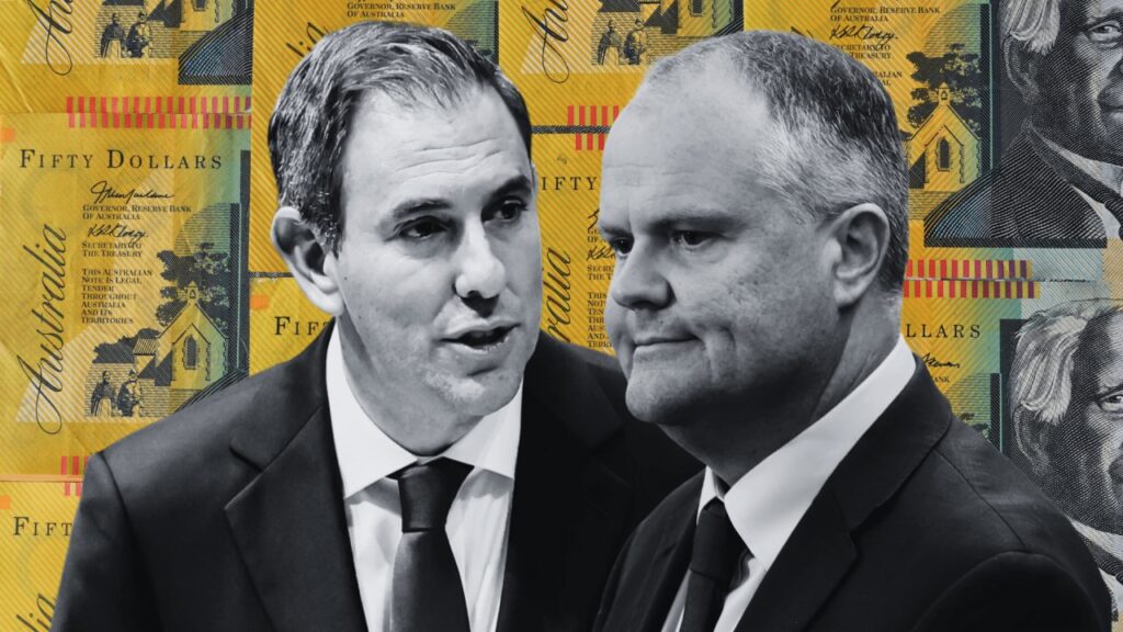 Le trésorier Jim Chalmers et le trésorier fantôme Ted O’Brien s’affrontent sur les conditions économiques alors que seulement 7 % des Australiens constatent une amélioration.