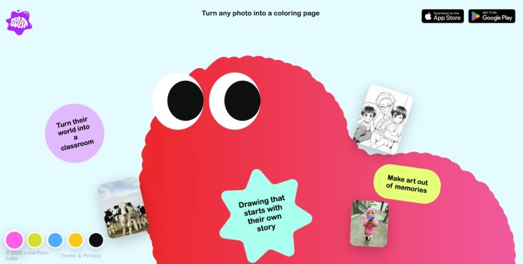 L’application Splat utilise l’IA pour transformer vos photos en pages à colorier pour les enfants