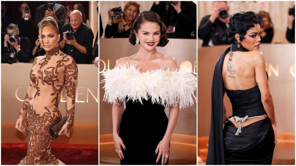 Mode robes nues, bob, tongs ornées de bijoux et bien plus encore aux Globe Awards 2026