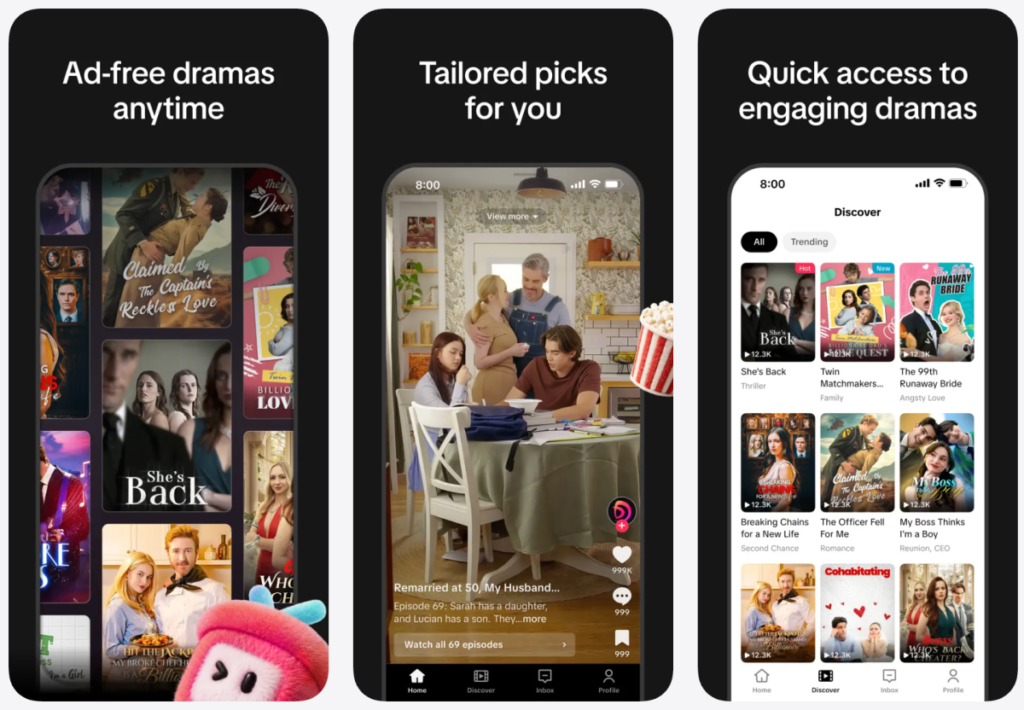 TikTok lance discrètement une application de micro-drame appelée « PineDrama »
