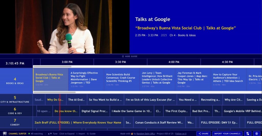 Channel Surfer vous permet de regarder YouTube comme si c’était la télévision par câble à l’ancienne