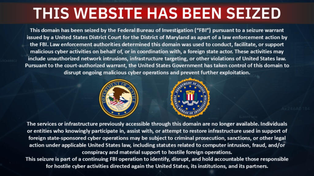 Le FBI pirate seize sites Web d’un groupe de piratage pro-iranien après le piratage destructeur de Stryker