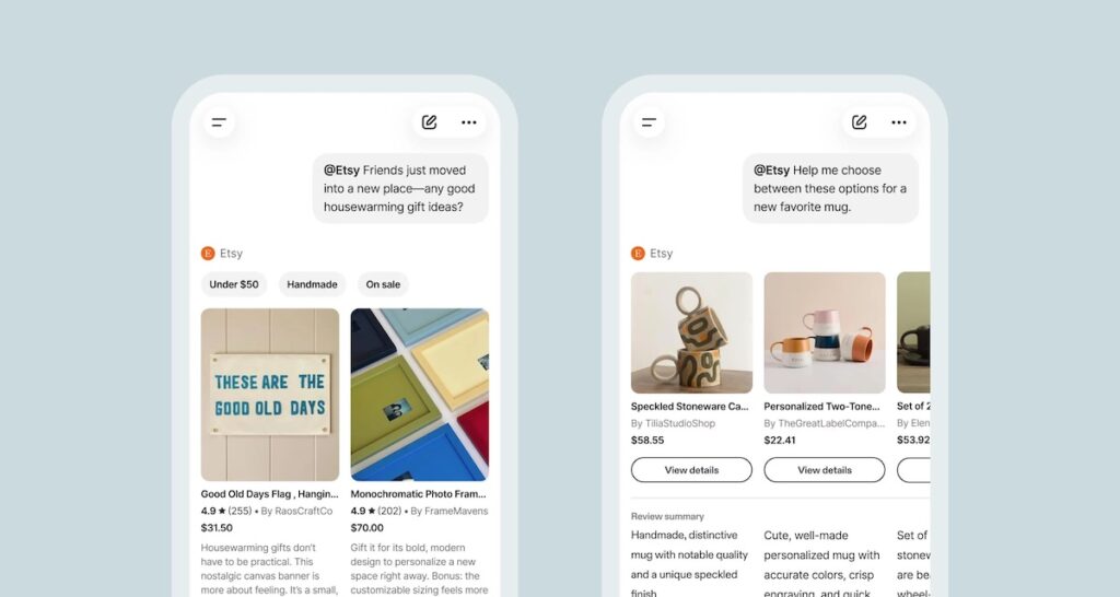 Etsy lance son application au sein de ChatGPT alors qu’il poursuit sa campagne d’IA