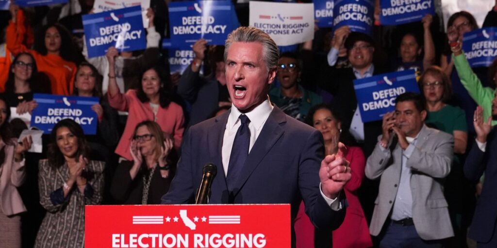 Gavin Newsom a accusé le président Trump d’avoir lancé une enquête politique à son encontre. Le vrai problème, ce sont peut-être les impôts de ma femme.