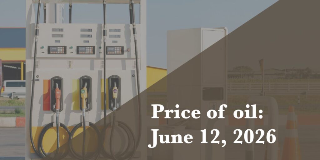 Prix du pétrole au 12 juin 2026