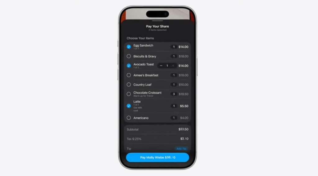 Apple résout le casse-tête du partage de la facture avec sa nouvelle fonctionnalité Siri in Camera