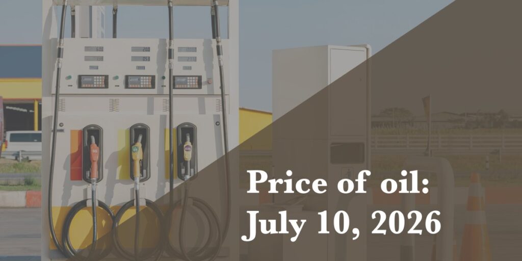 Prix du pétrole au 10 juillet 2026
