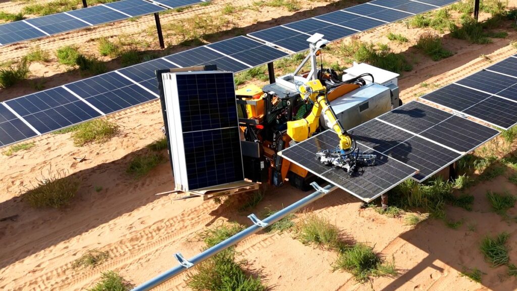 Gritt sort de la clandestinité avec 34 millions de dollars pour que des robots construisent des centrales solaires – puis tout le reste